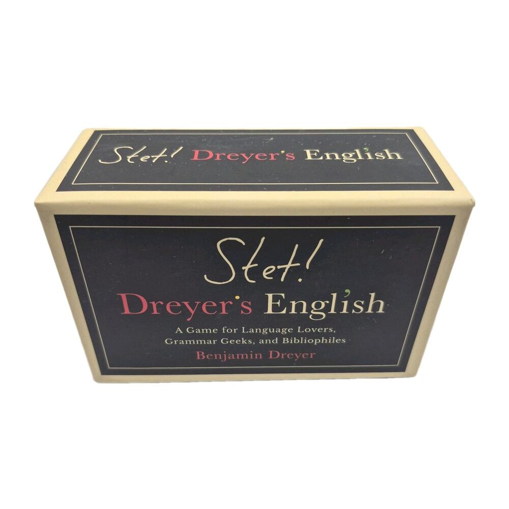 STET Dreyer's English A Game for Language Lovers Grammar Geeks Complete